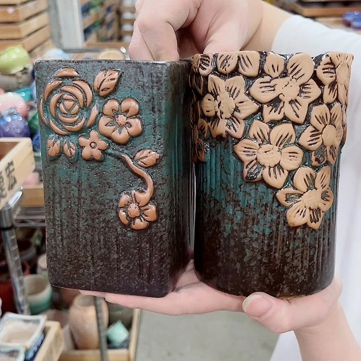 有孔.凑单10元陶瓷花盆发货！