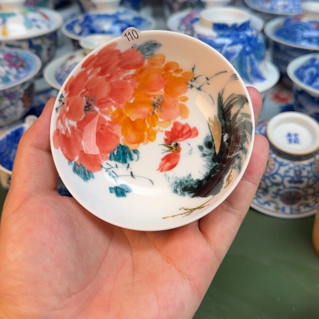 彦祖纯手工手绘茶具110