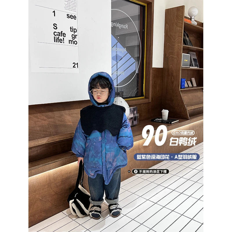 冬装儿童时尚创意个性百搭连帽保暖加厚羽绒服HDK2192-QQQQ