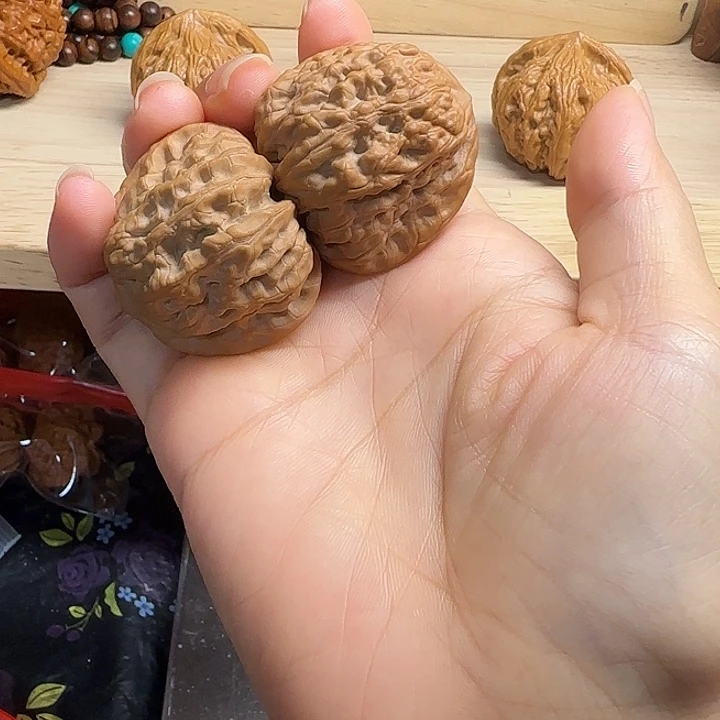 核桃手串/手链平谷凹底39+