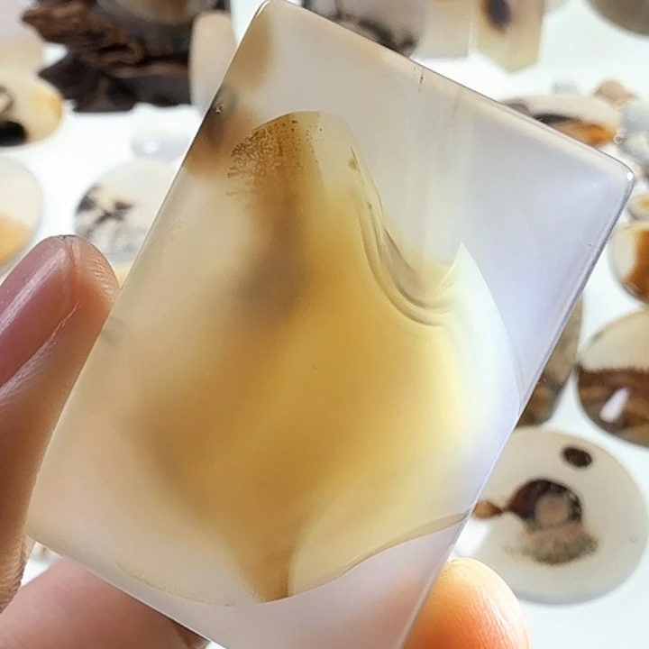 未镶嵌玛瑙/玉髓珠宝半成品