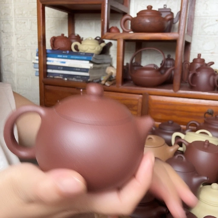 茶壶紫砂西施180cc半手工