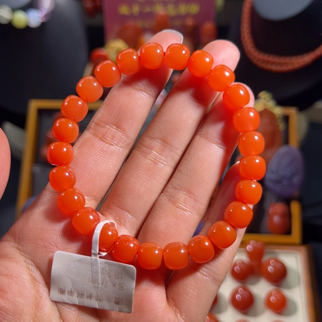 南红玛瑙未镶嵌配饰单圈8