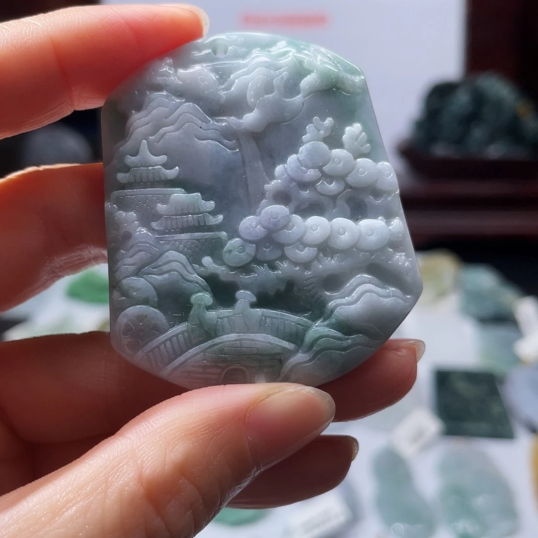 翡翠未镶嵌颈饰翡翠7