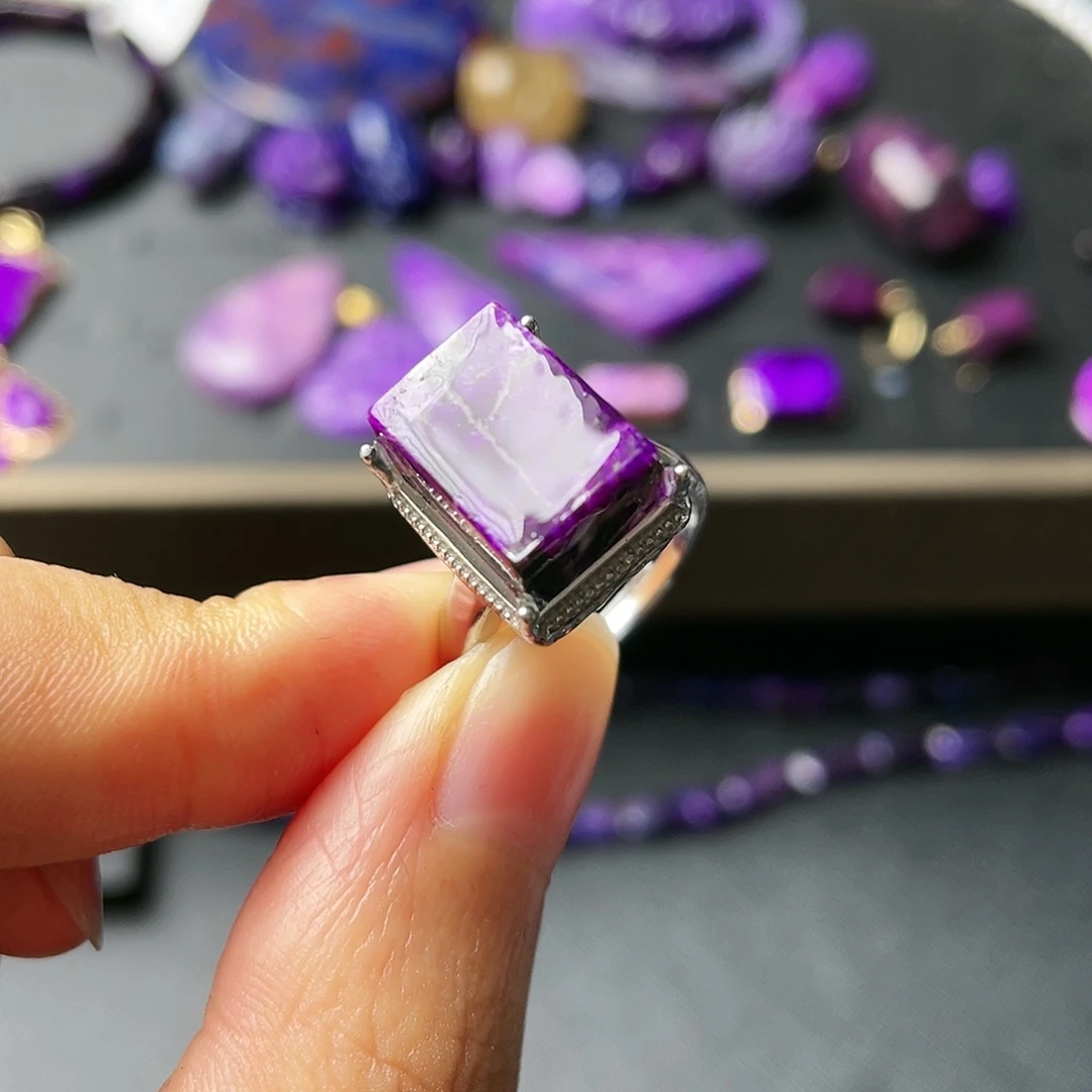 苏纪石（舒俱来）戒指银S925镶嵌1****3