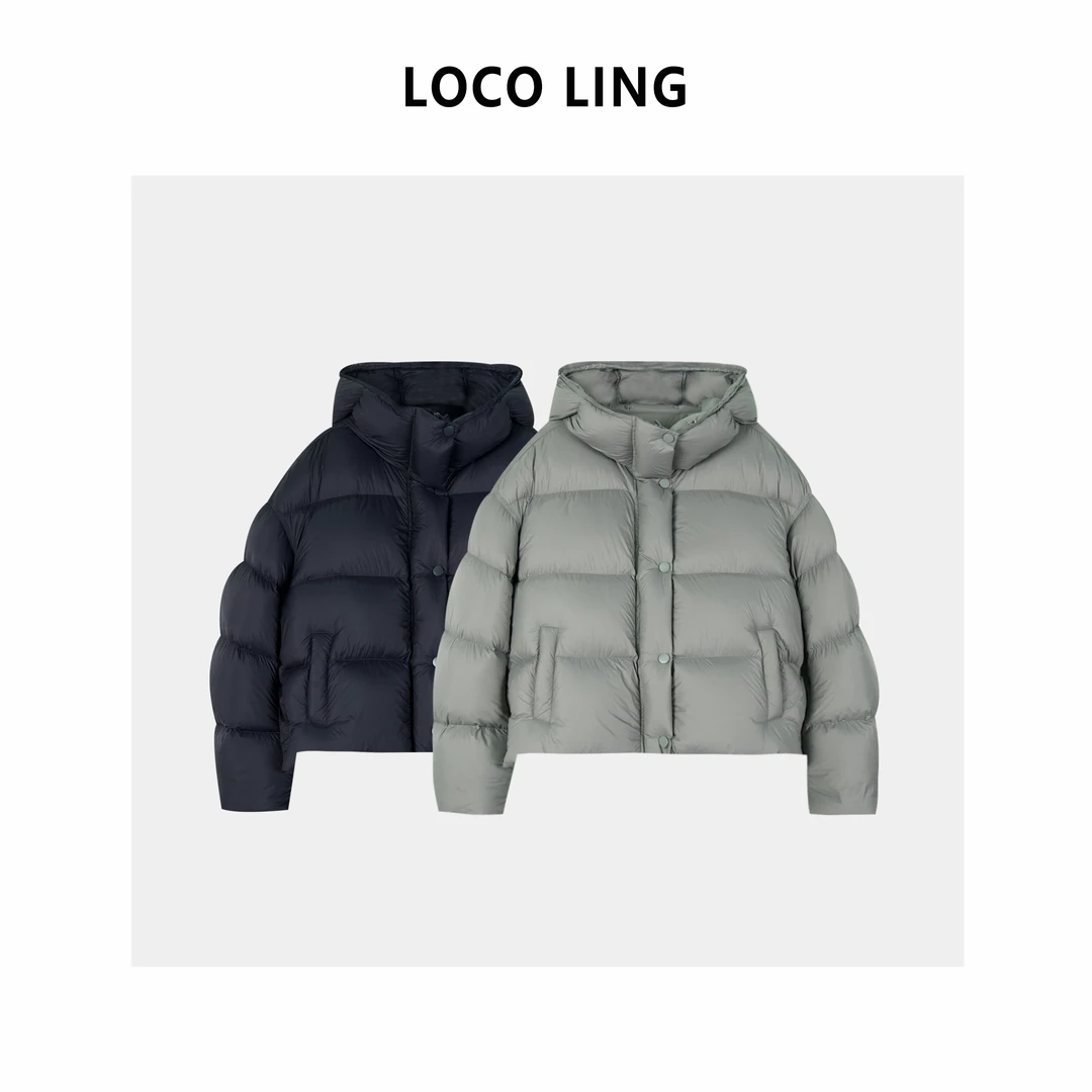 LOCO阿尔卑斯 超轻超暖！三星90白鹅绒高充绒鹅绒服外套LOYRF80