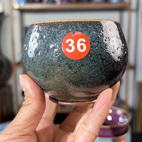 杯大****光原矿釉手工制作钧瓷