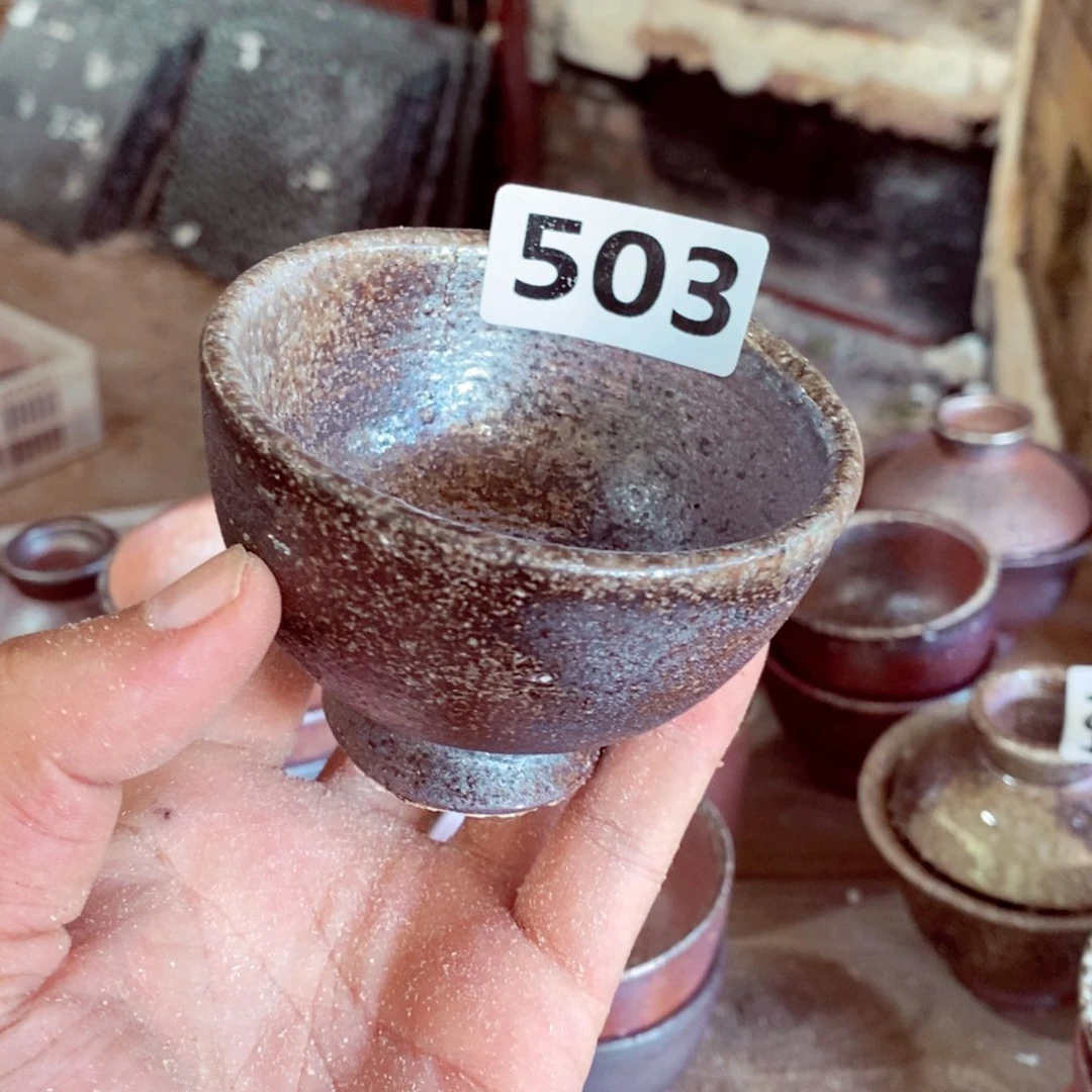 柴烧茶具陶瓷杯子