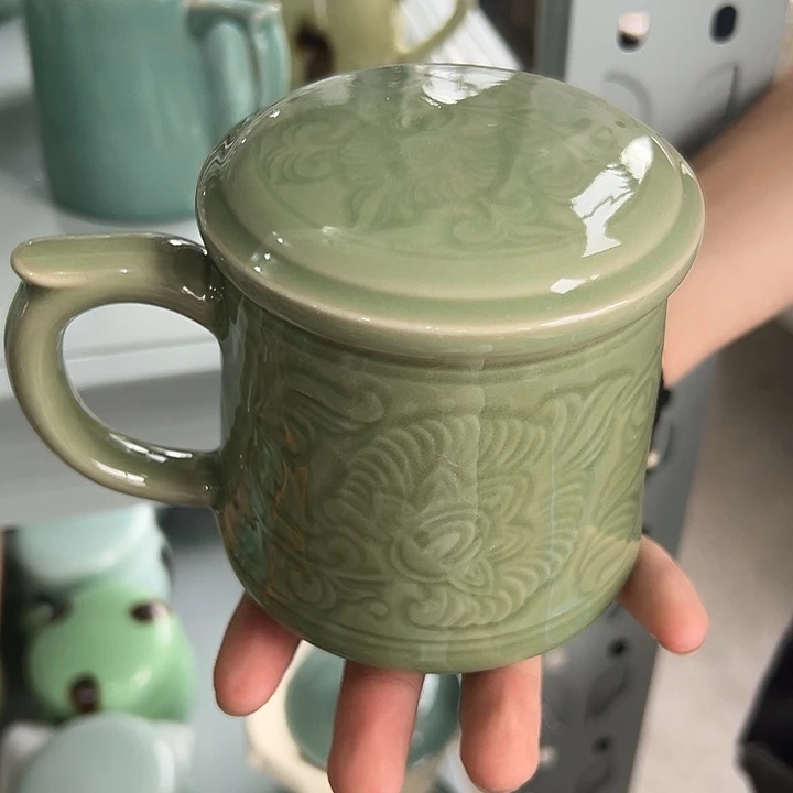 龙泉云间青瓷小米茶器