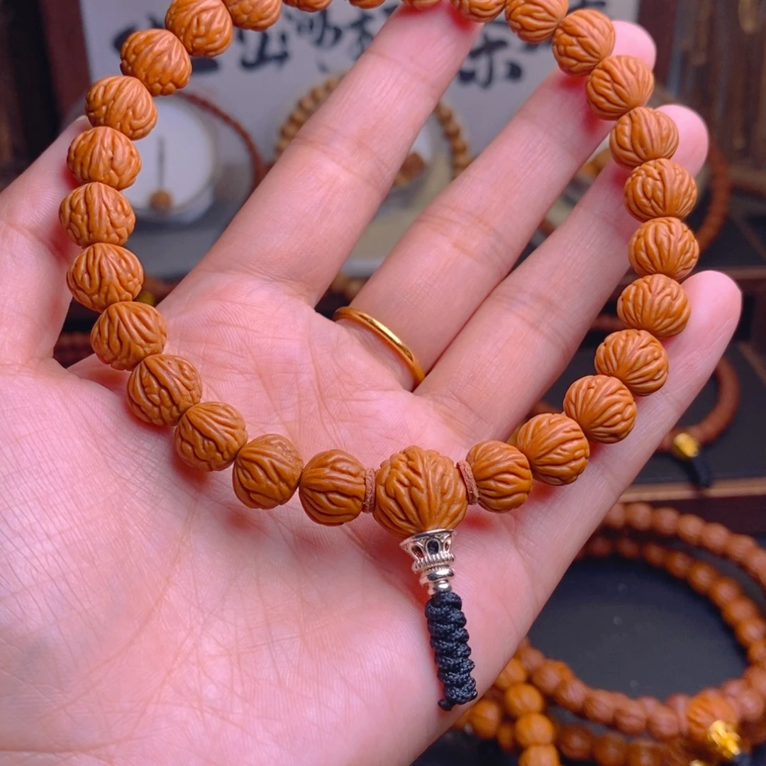 桃核手串龙纹桃核