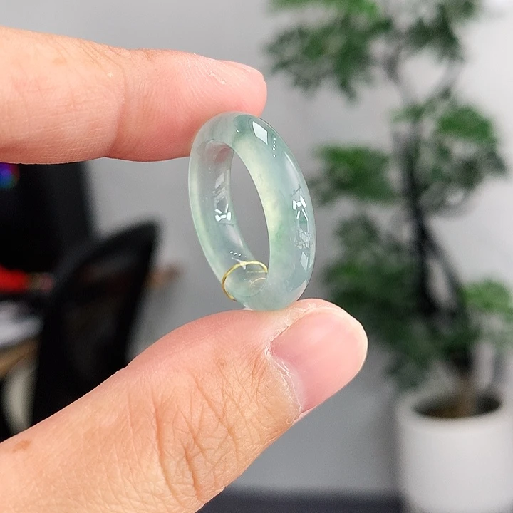 翡翠未镶嵌戒指13-14号