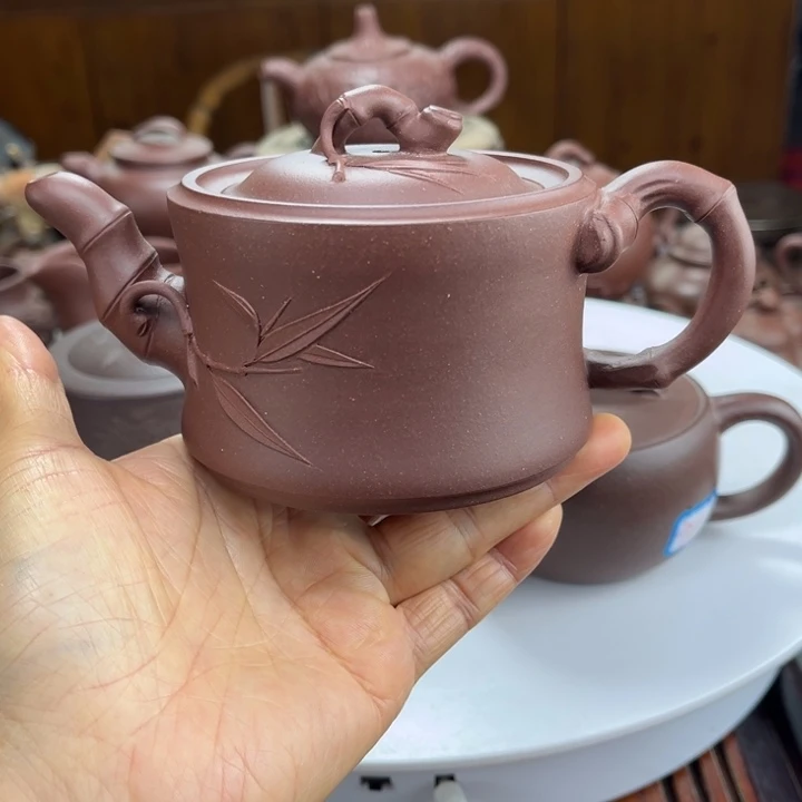 茶壶紫砂紫砂花茶