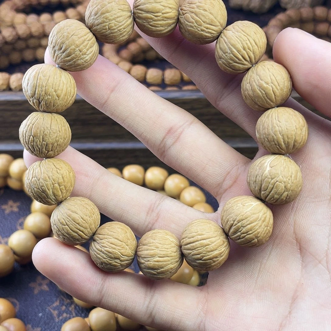 核桃手串/手链猴头风羽红红火火