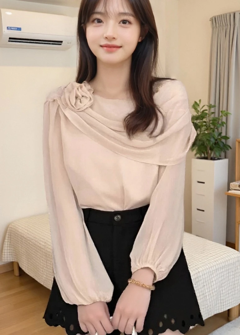 【现货】新款5002甜美时尚设计感气质小众衬衫女长袖上衣