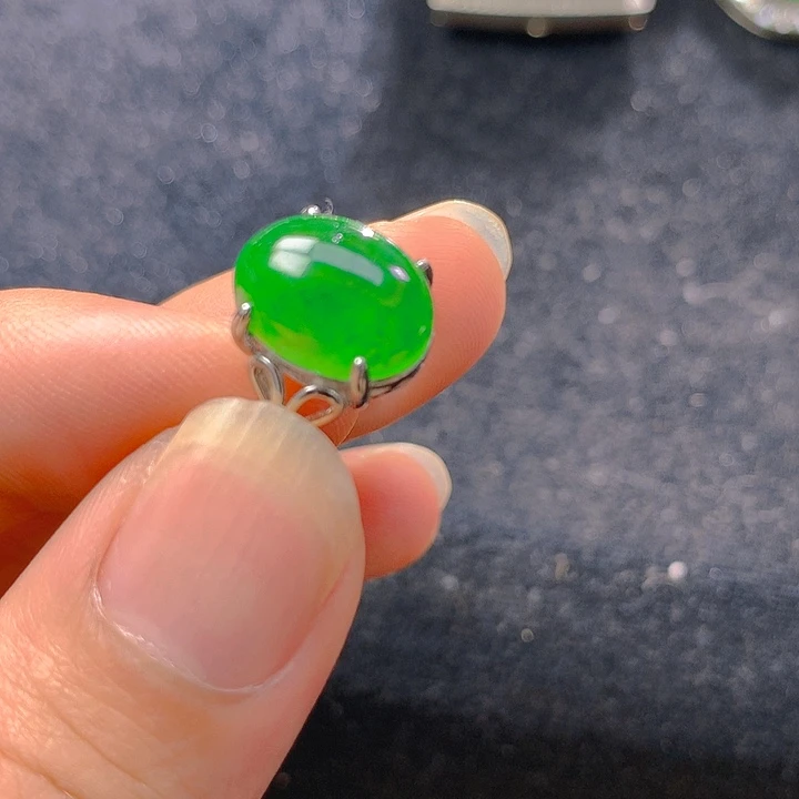 【闪购商品】翡翠银S925镶嵌颈饰翡翠