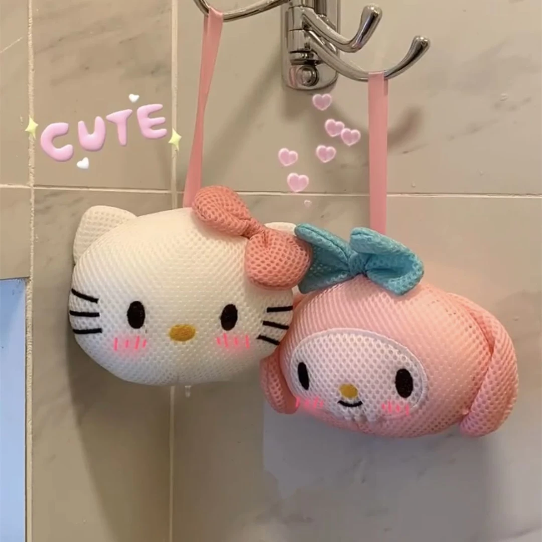 【咕噜】凯蒂猫沐浴球超柔软打泡泡器可爱卡通动物洗澡泡泡浴擦