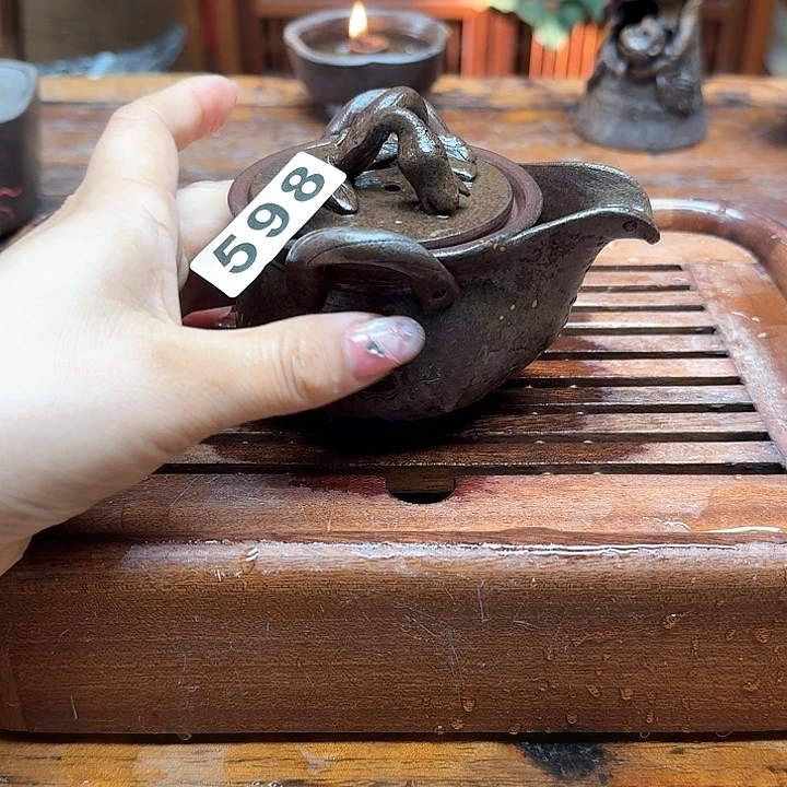 纯手工制作粗陶茶具