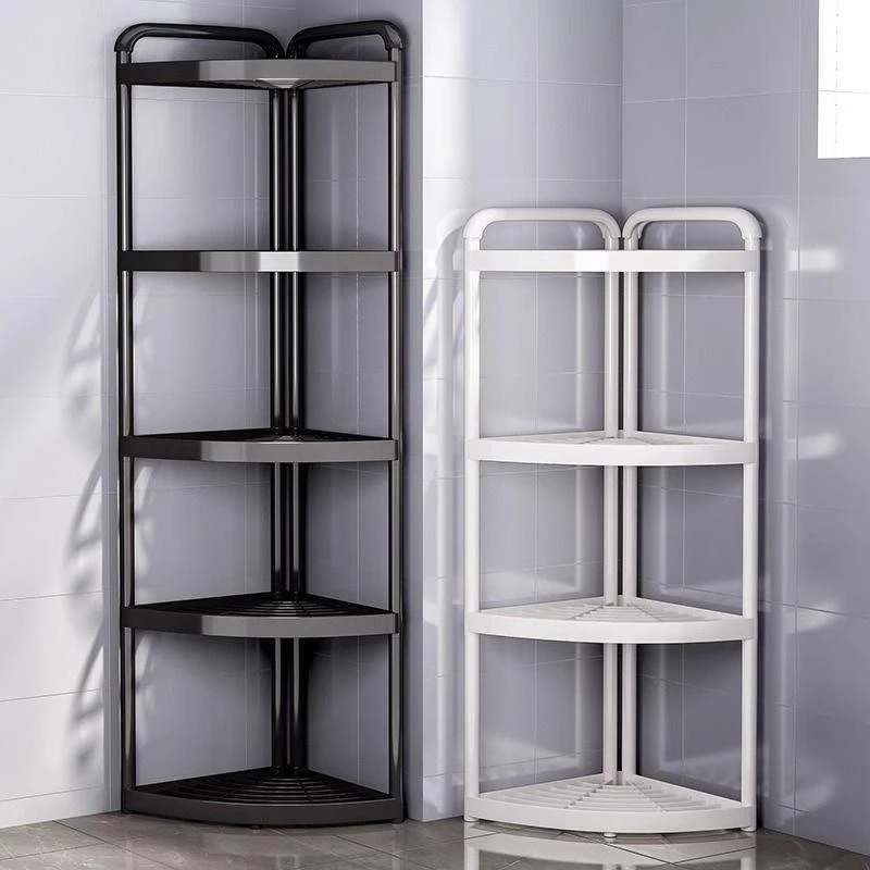 日本卫生间置物架落地多层三角厕所收纳神器浴室洗手间脸盆架子