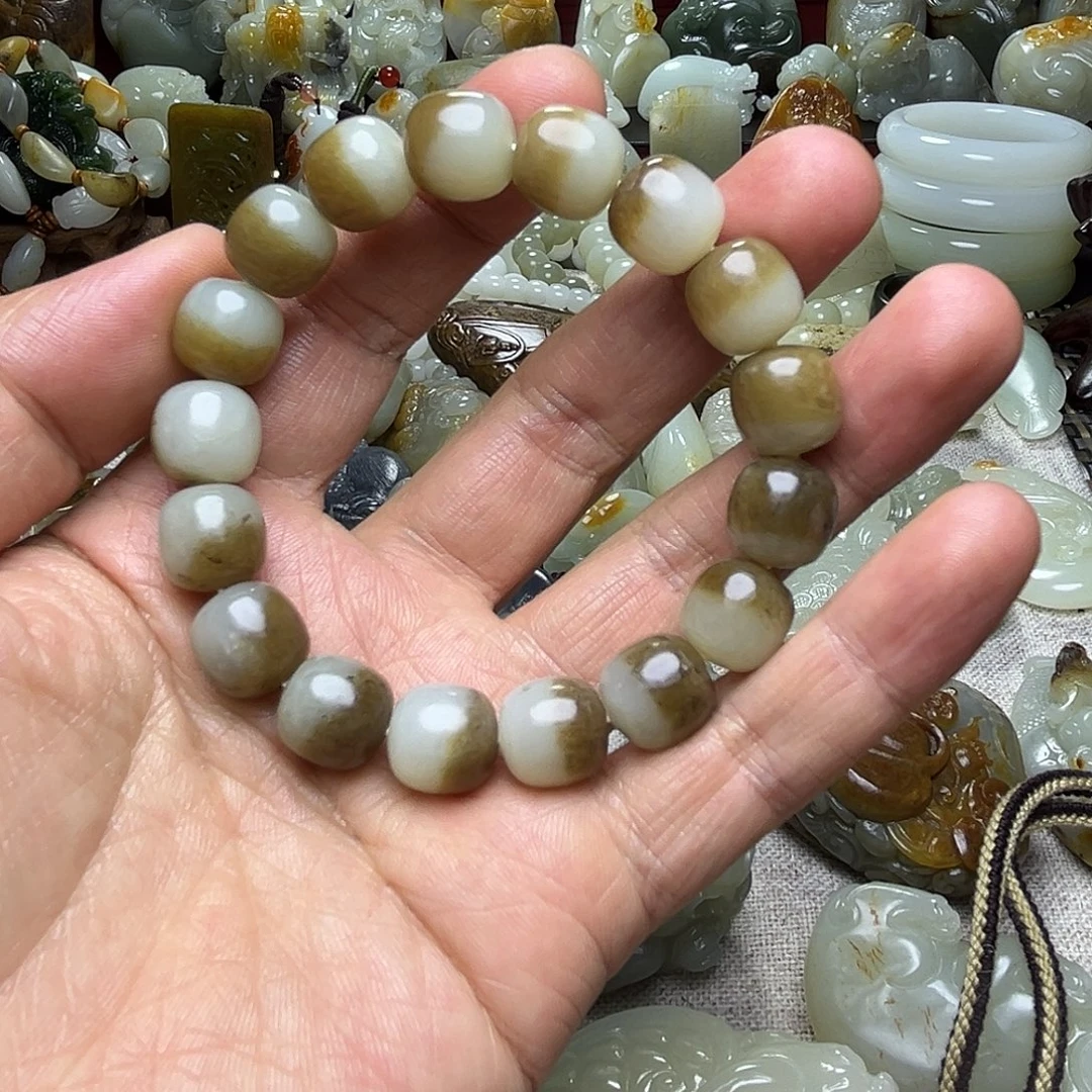 和田玉（糖玉）未镶嵌手链