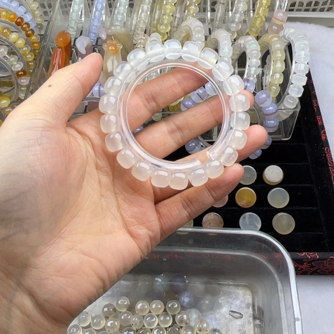 玛瑙/玉髓未镶嵌手串福利款不退不换
