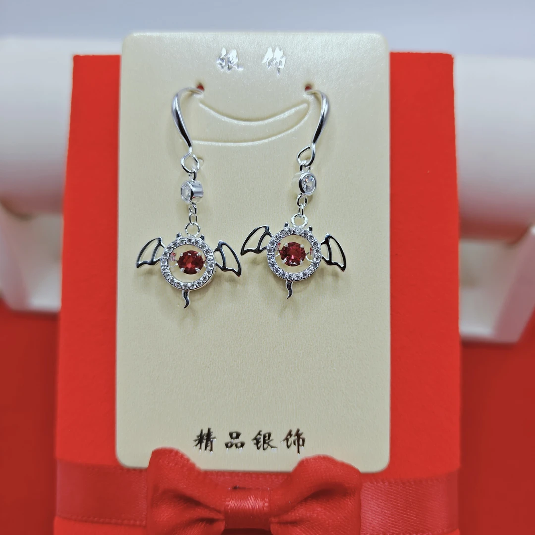 足银耳饰 baylikkumuxliri时尚女款耳环0099