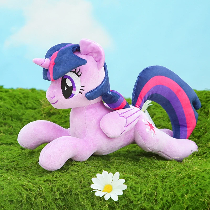 官方正版小马宝莉毛绒公仔原型周边毛绒紫悦碧琪独角兽儿童礼物女