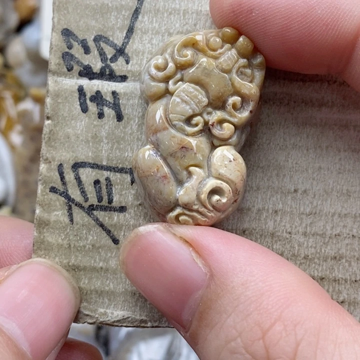 颈饰未镶嵌硅化珊瑚（珊瑚玉）F****0小