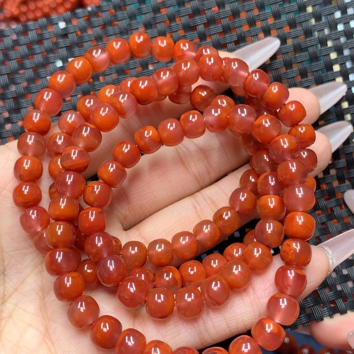 南红玛瑙手串未镶嵌7mm