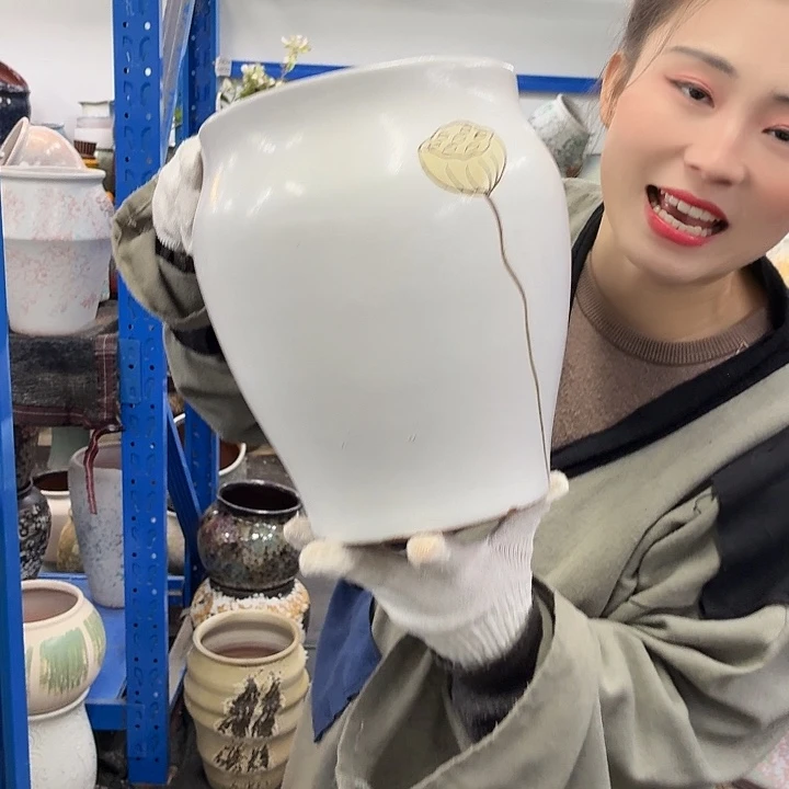 19×24 -粗陶花盆有孔-买买买