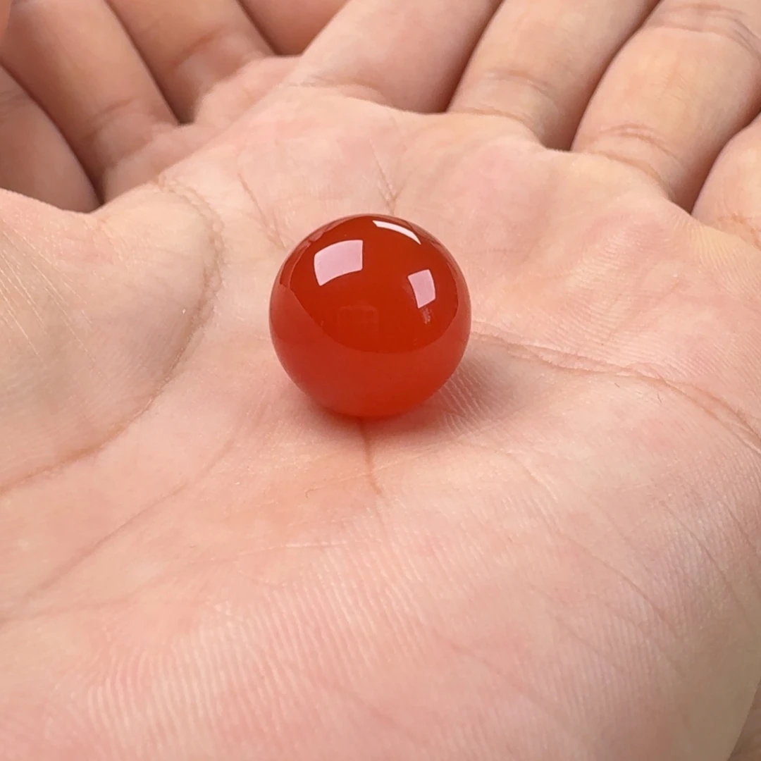 南红玛瑙未镶嵌圆珠15.7