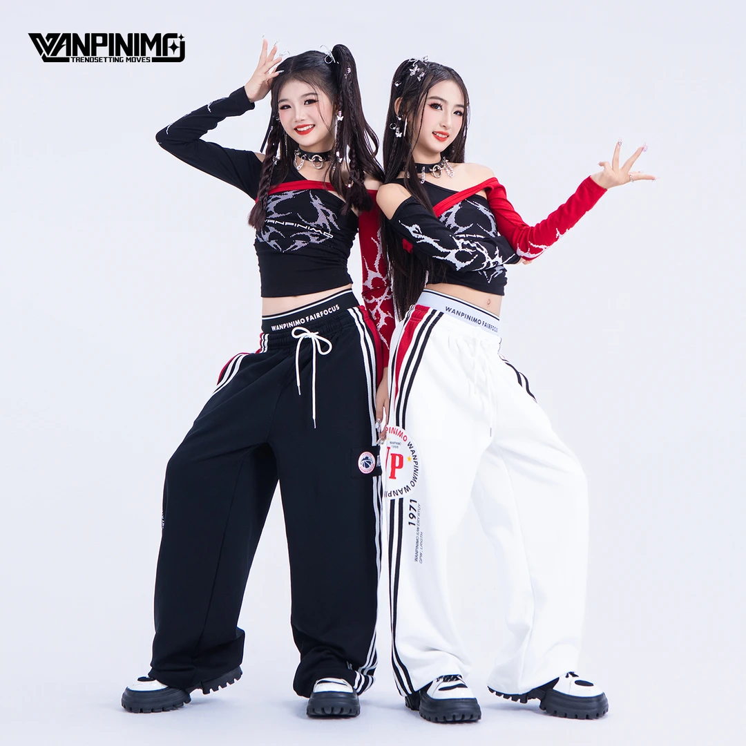 顽皮尼莫爵士舞女童服装女团甜酷jazz街舞走秀潮酷演出服秋冬J420