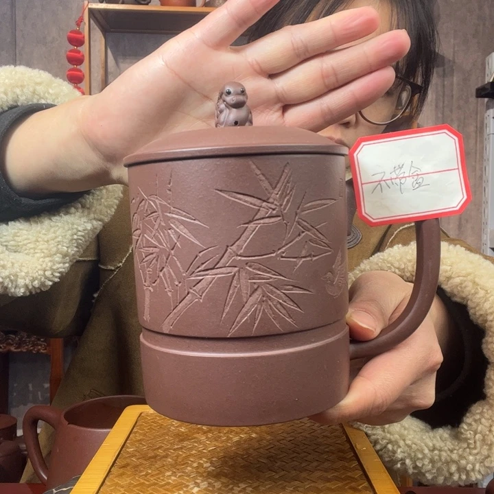 茶杯紫砂原矿紫砂杯