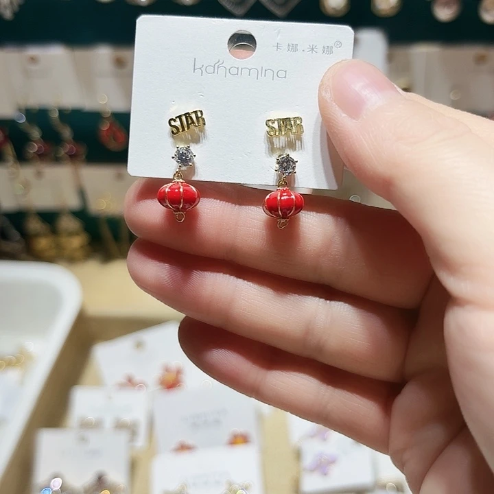 合金合金两对耳钉