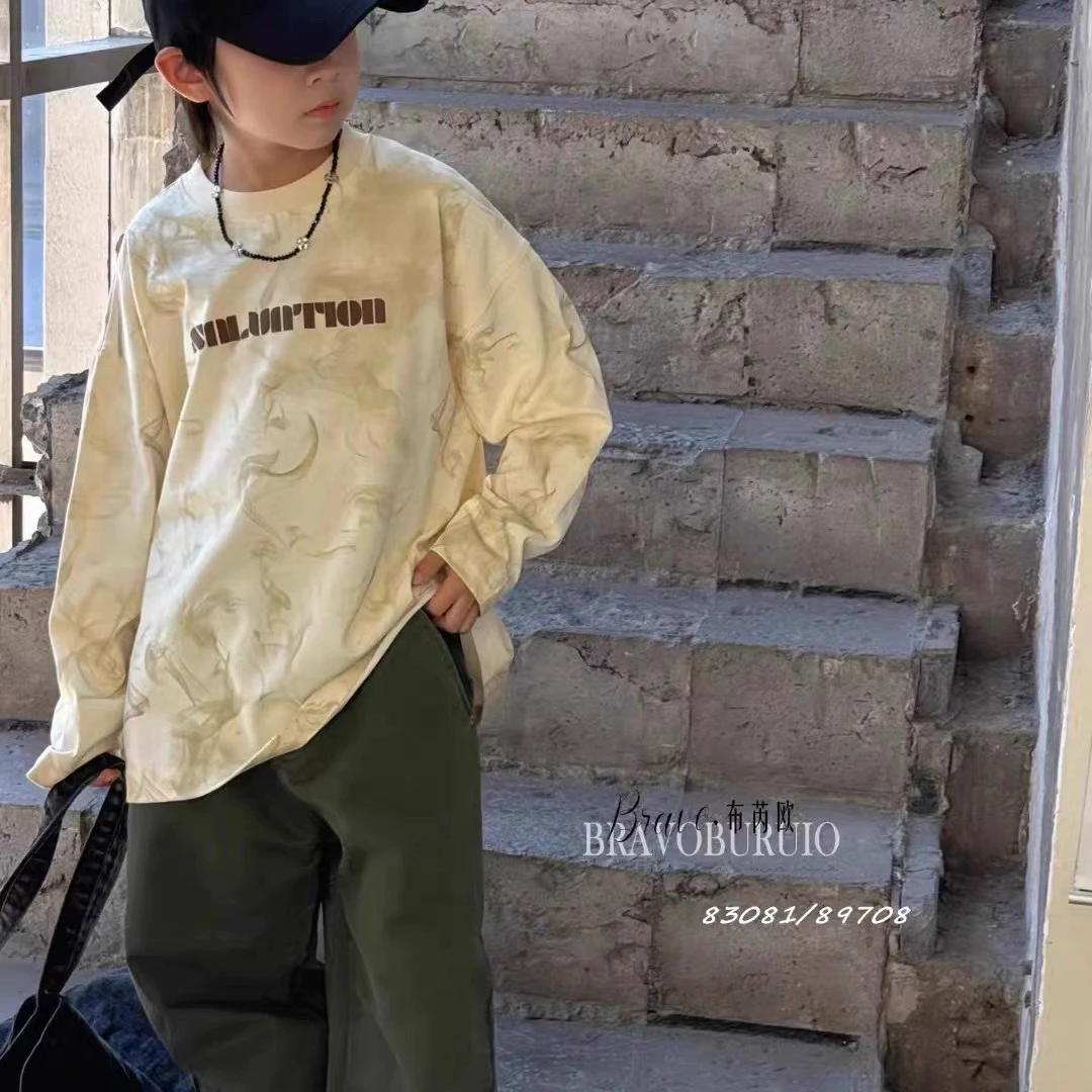 布芮欧男童扎染卫衣