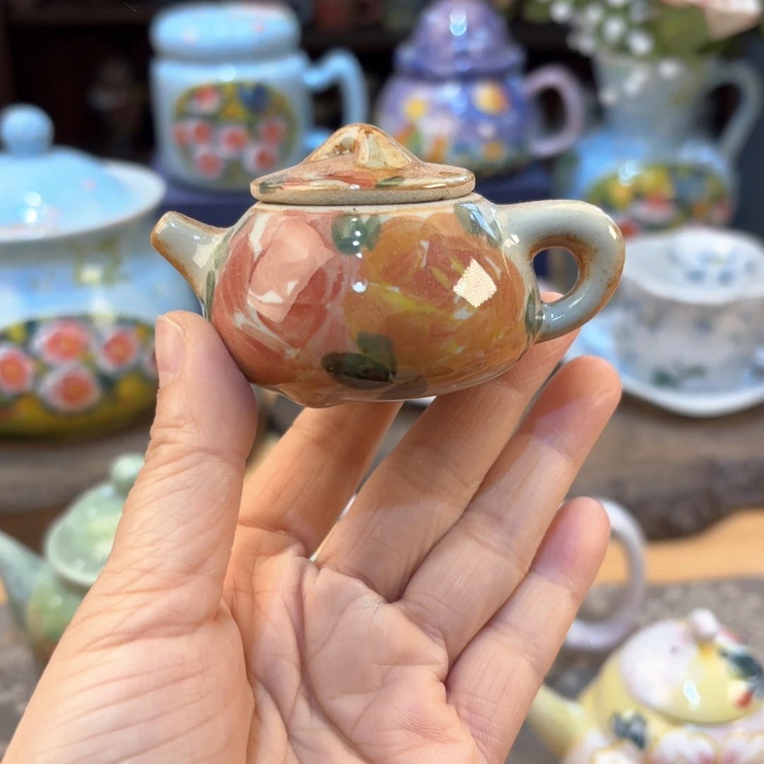 景德镇手绘高温釉下彩陶瓷茶具