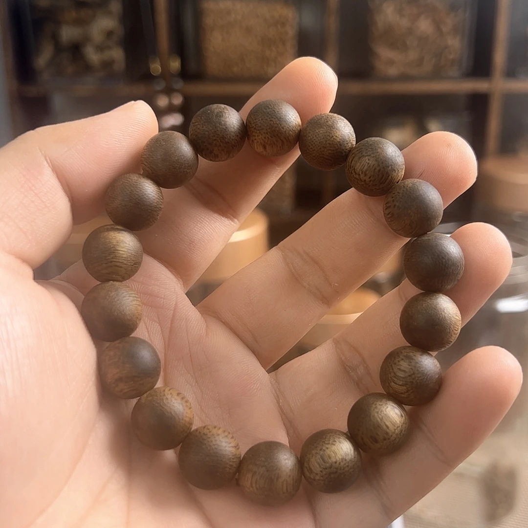 沉香手串12mm圆珠单圈12g