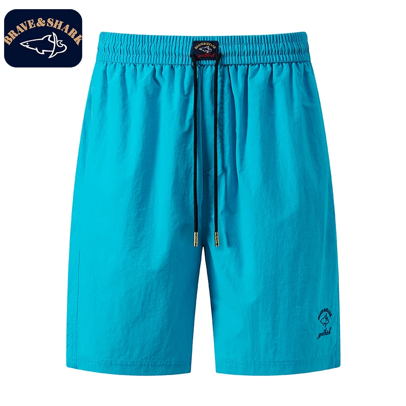 BRAVE&SHARK/勇士鲨鱼男士大码夏季休闲百搭裤子薄款薄款跑步短裤