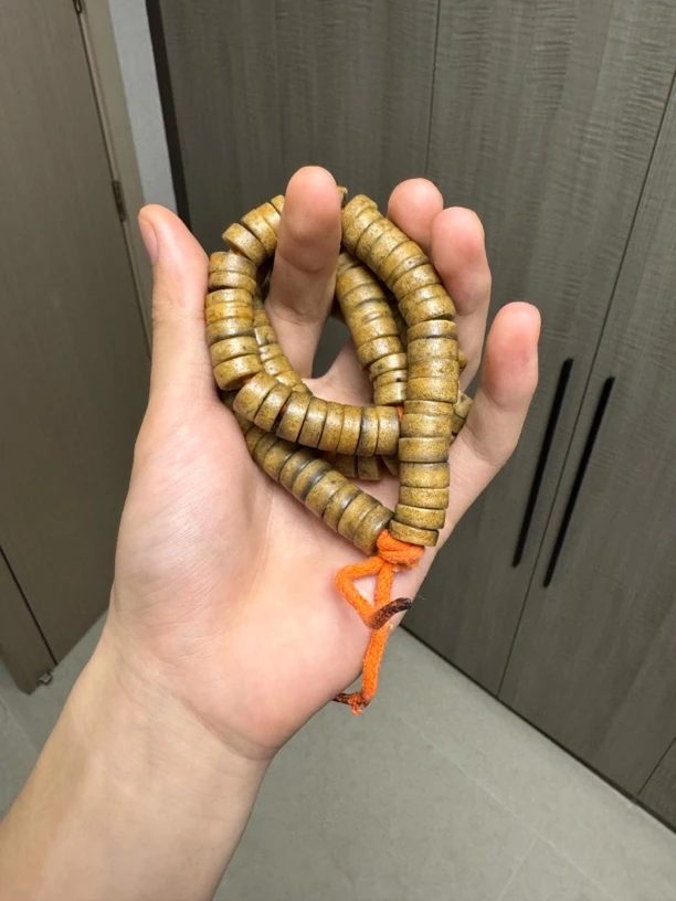 不锈钢仿水晶手链 藏传文玩念珠108