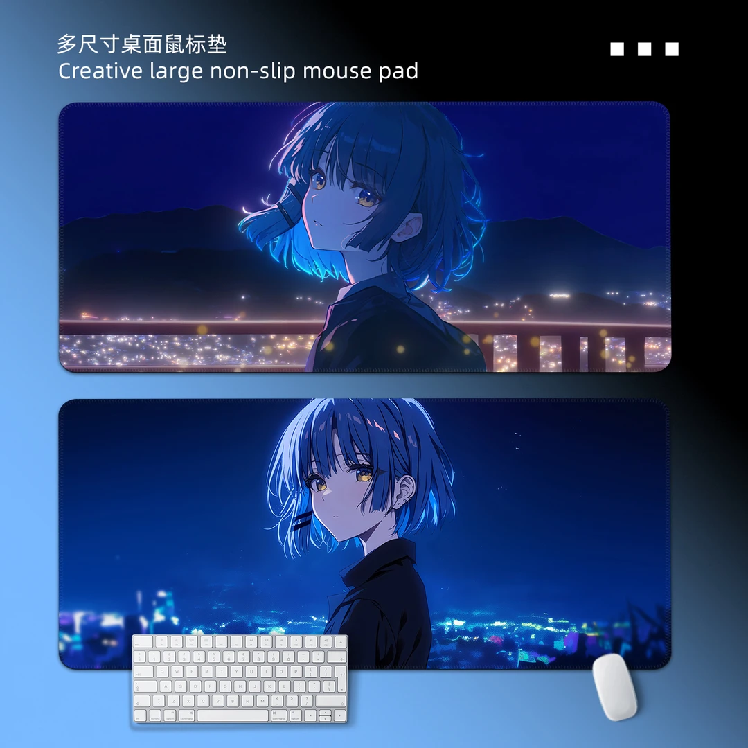 山田凉高颜值电脑外设装备鼠标垫游戏专用鼠标垫桌用可定制电脑垫