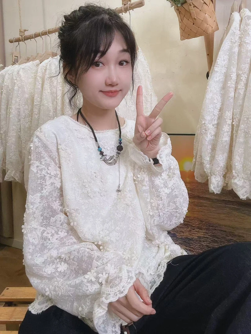 【花团锦簇】婷婷同款推荐 早春款 重工刺绣立体提花花朵新中式上衣