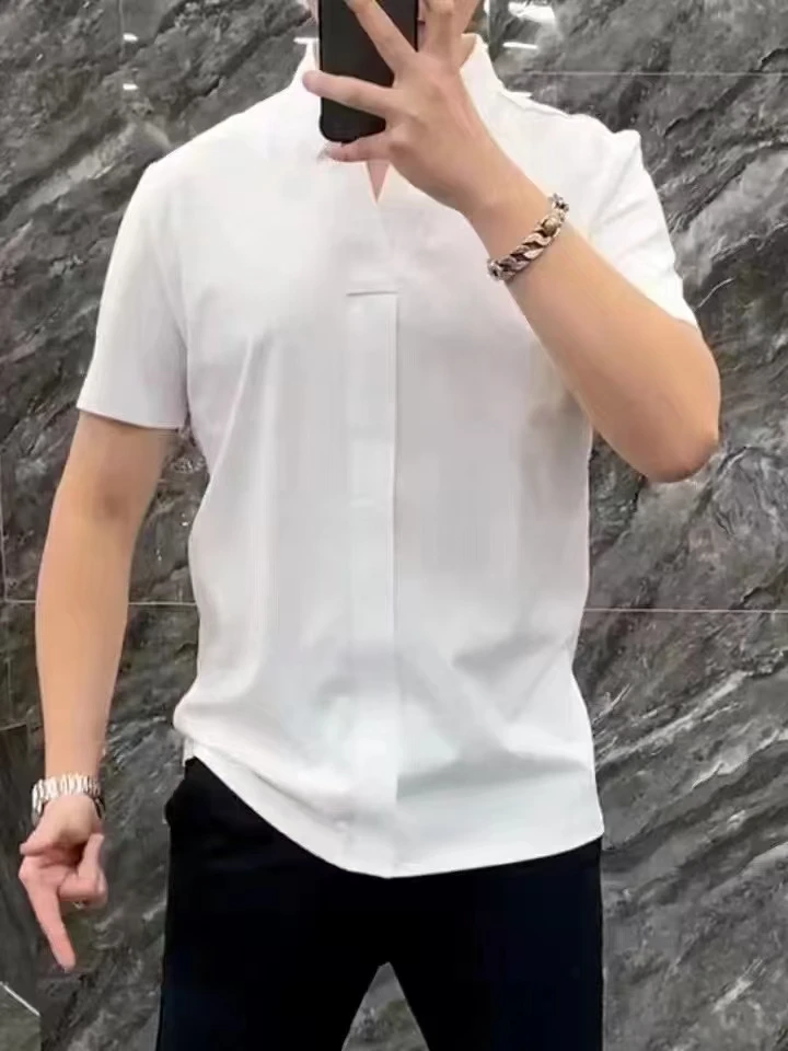 【露露专属】夏季男士商务运动休闲衬衫-7097