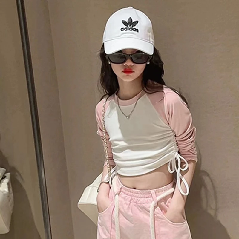 406178《修身短款》优选韩版儿童舒适时尚洋气打底衫上衣