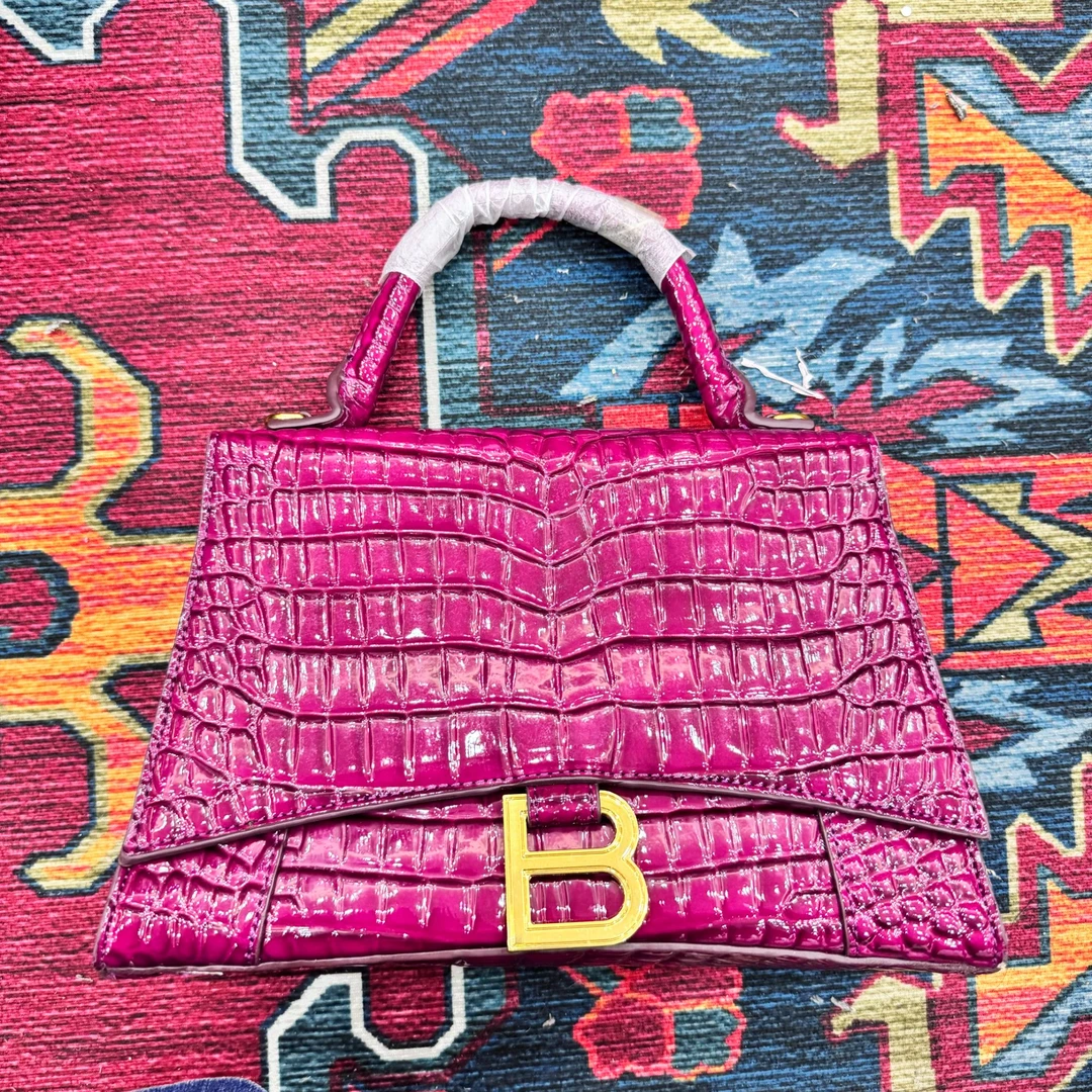 包包时尚女士编织紫色单肩玫红色肩包大号