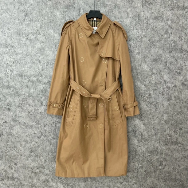 95新 BURBERRY/博柏利 卡其色风衣外套