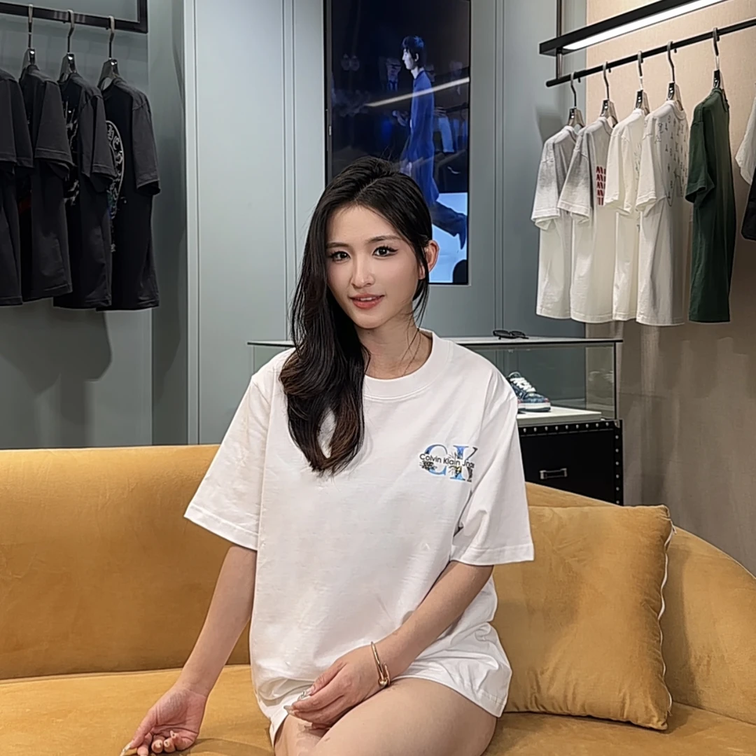 【镭射小C小K】夏季潮牌男女时尚休闲纯棉百搭宽松圆领短袖T恤0064