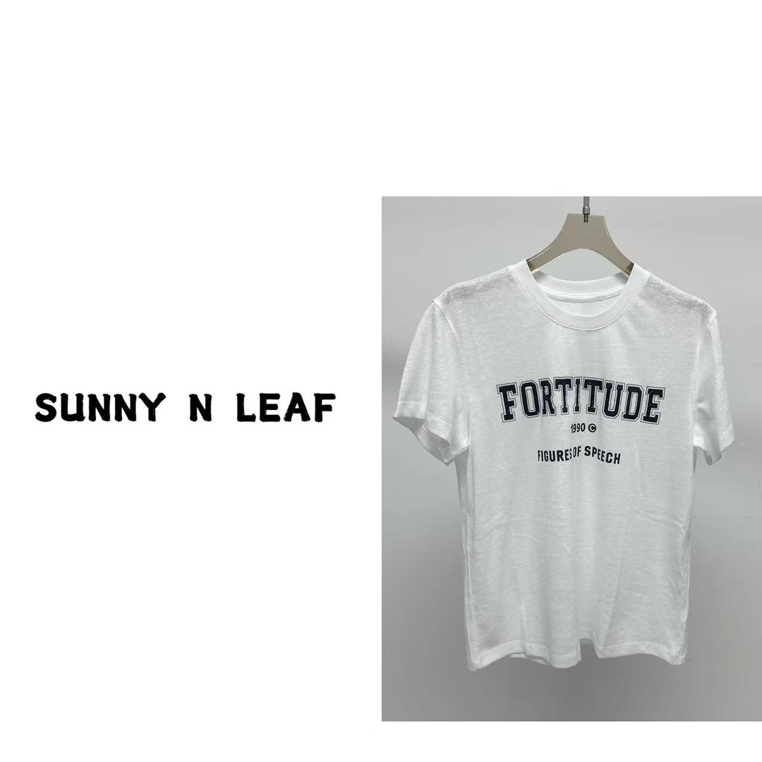 SUNNY N LEAF 春季休闲百搭印花短袖T恤  TBTAL1133