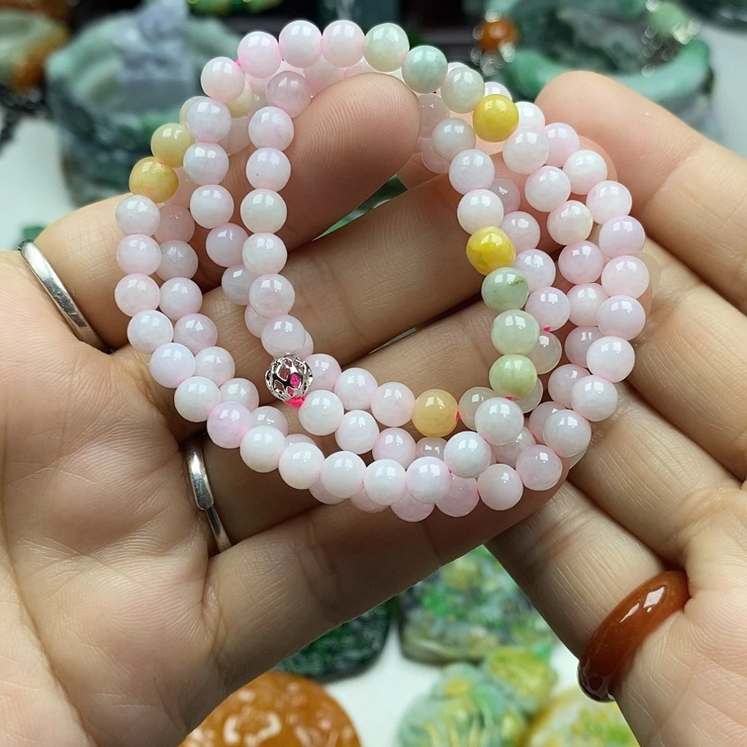 颈饰未镶嵌翡翠长项链