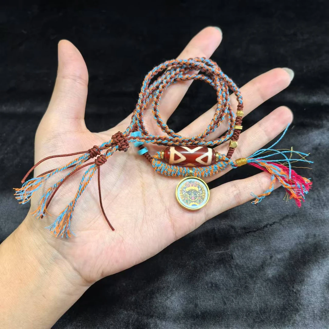 【佳哥严选】   J36409-玛瑙diy脖挂（金刚二）-多样性发其一-15*30mm