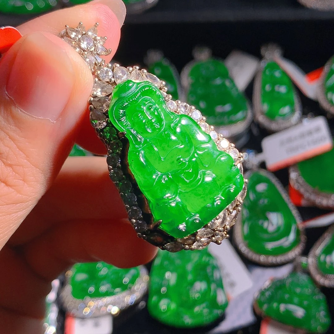 翡翠未镶嵌吊坠(不含链)