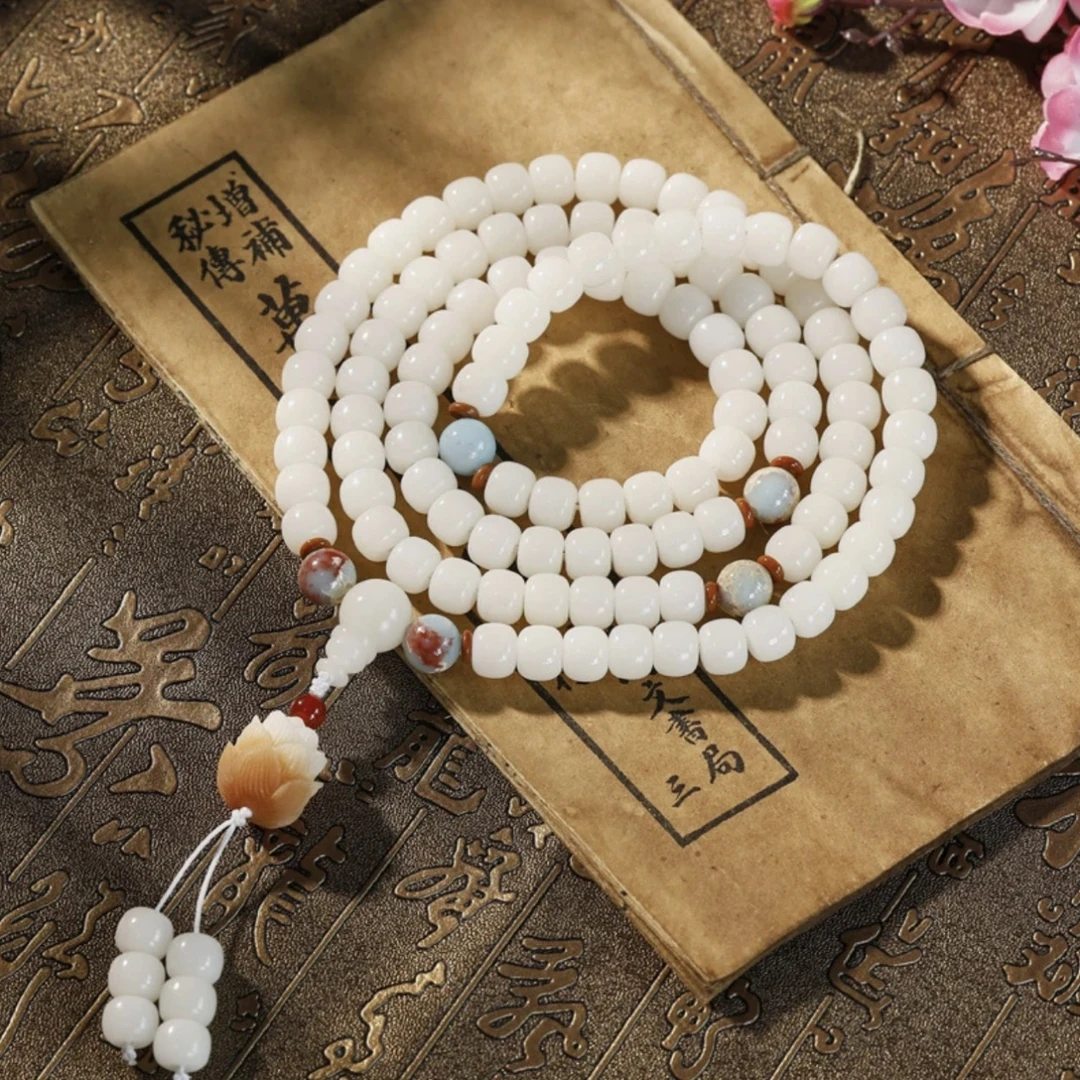 白玉菩提108颗-无礼盒-32274